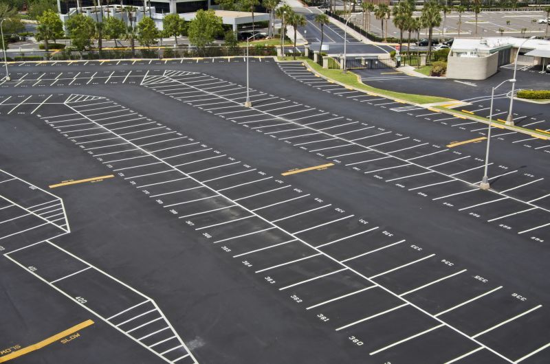 Finished Sealings on Parking Lot